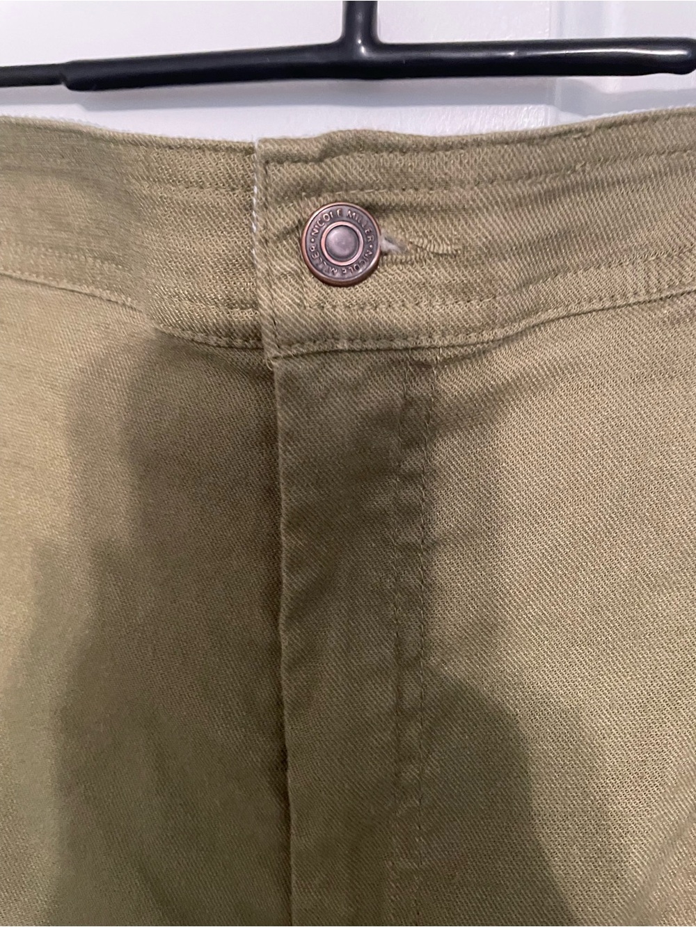 Nicole Miller Olive Green Maxi Straight Skirt - Picture 3 of 7